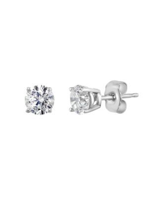 Effy Diamond (1 ct. t.w.) Stud Earrings in 14k White Gold