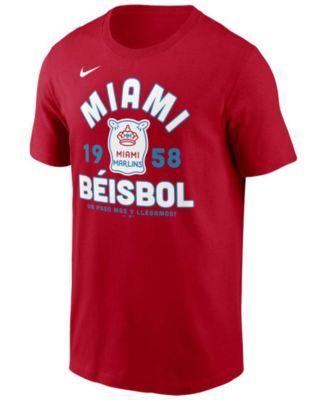 Nike Men's Nike Jazz Chisholm Red Miami Marlins City Connect Name & Number  T-Shirt