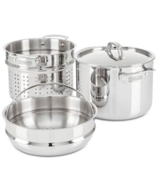 Sedona Stainless Steel 4-Qt. Multi Cooker with Glass Lid & Steam Tray -  Macy's