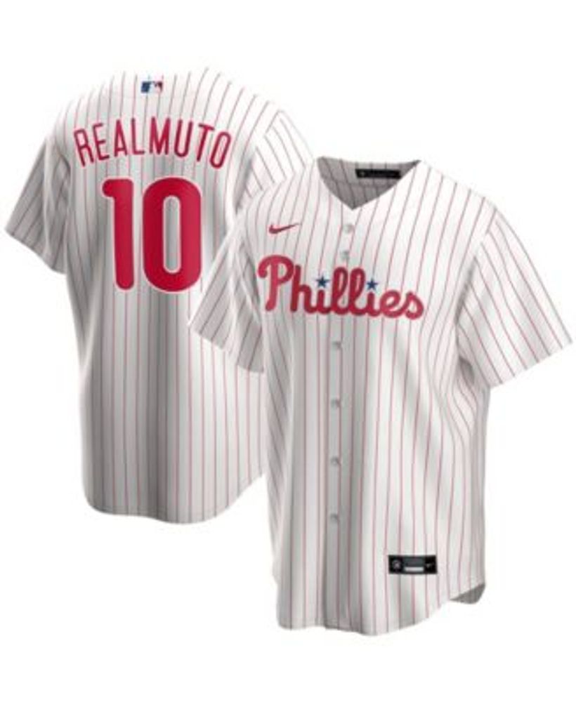 Men's Nike JT Realmuto White Philadelphia Phillies Home Replica Player Name  Jersey