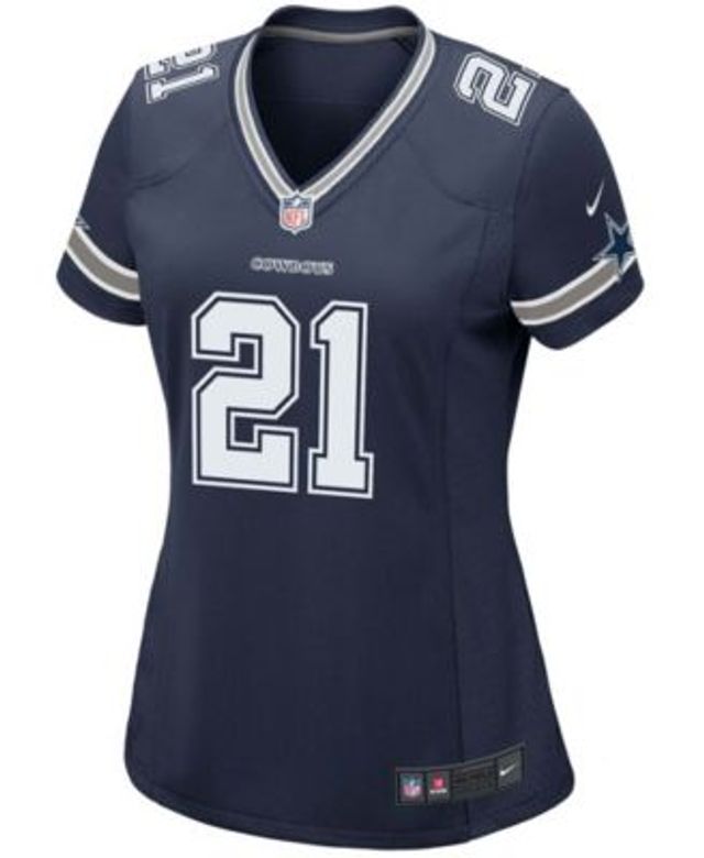 NIKE Women'S Ezekiel Elliott Navy Dallas Cowboys Game Team Jersey for Women