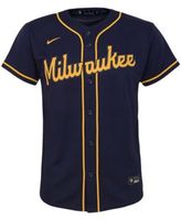 Nike Milwaukee Brewers Women's White Alternate Replica Team Jersey Size: Small