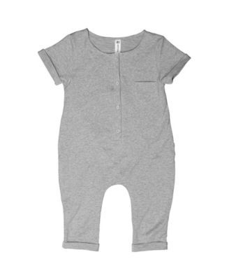 Baby Boys and Girls Short Sleeve Terry Romper