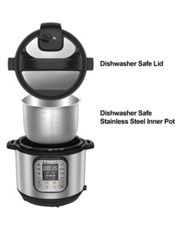 B00FLYWNYQ Instant Pot DUO60 6 Qt 7-in-1 Multi-Use Programmable Pressure  Cooker, Slow Cooker, Rice Cooker, Steamer, Sauté, Yogurt Maker and
