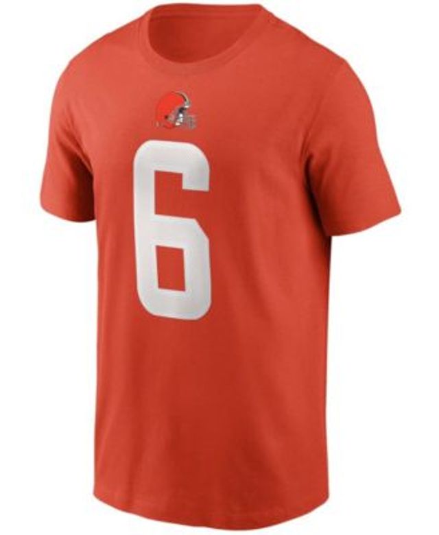 NIKE Men'S Baker Mayfield White Cleveland Browns Name And Number T-Shirt  for Men