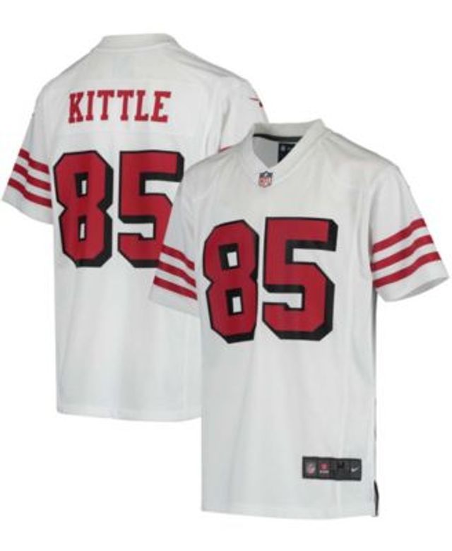 Girls Youth George Kittle Pink San Francisco 49ers Fashion Fan Gear V-Neck  T-Shirt