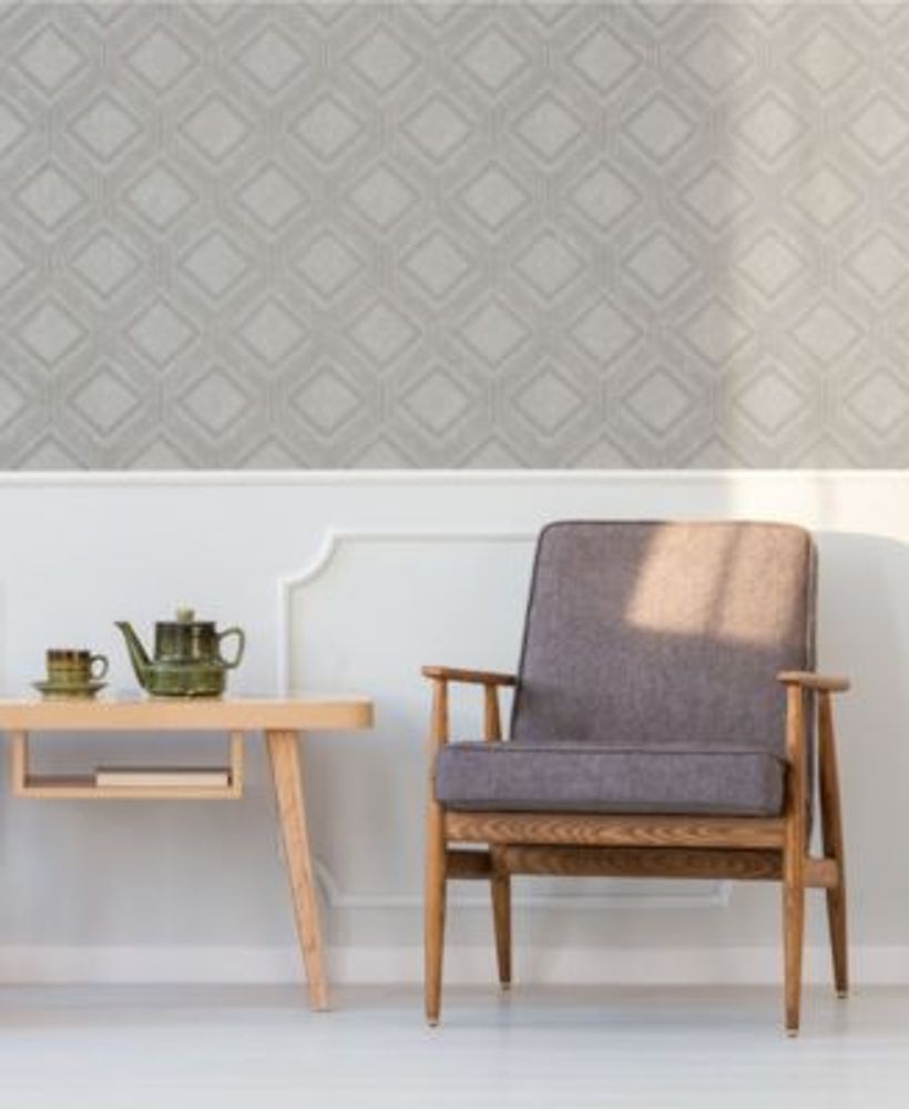 Saville Row Geometric Wallpaper