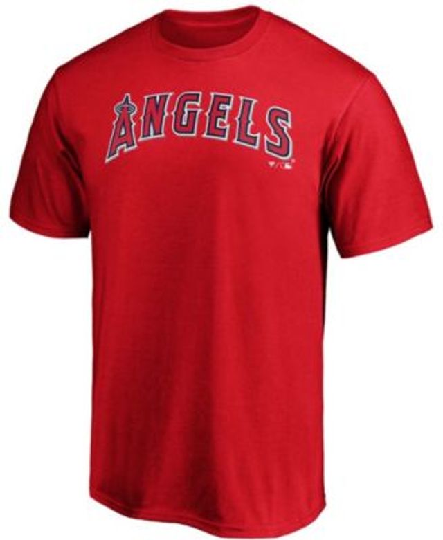  MLB Los Angeles Angels Wordmark T-Shirt, Red, Medium