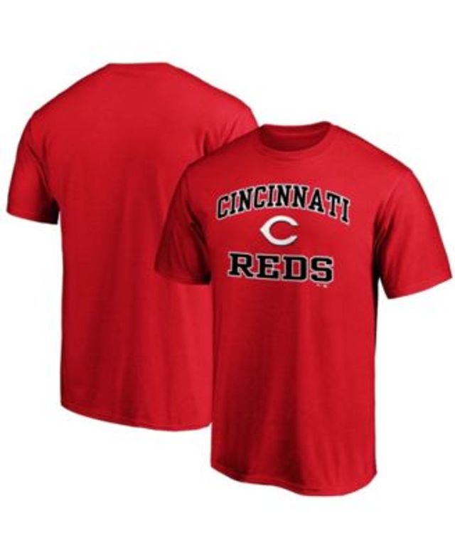 Men's Cincinnati Reds Fanatics Branded Black Heart & Soul T-Shirt