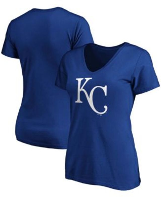 Fanatics Branded Women's Royal Kansas City Royals Official Logo Long Sleeve V-Neck T-Shirt - Royal