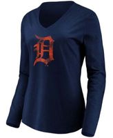 Women's Detroit Tigers Fanatics Branded Navy Mound T-Shirt