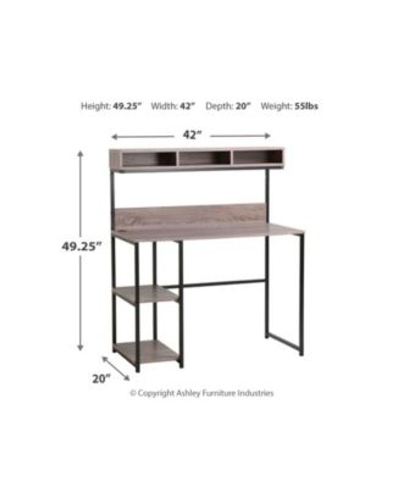 Daylicrew Casual Home Office Desk and Hutch