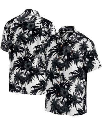 Boston Red Sox Tommy Bahama Jungle Shade Silk Camp Button-Up Shirt - Navy