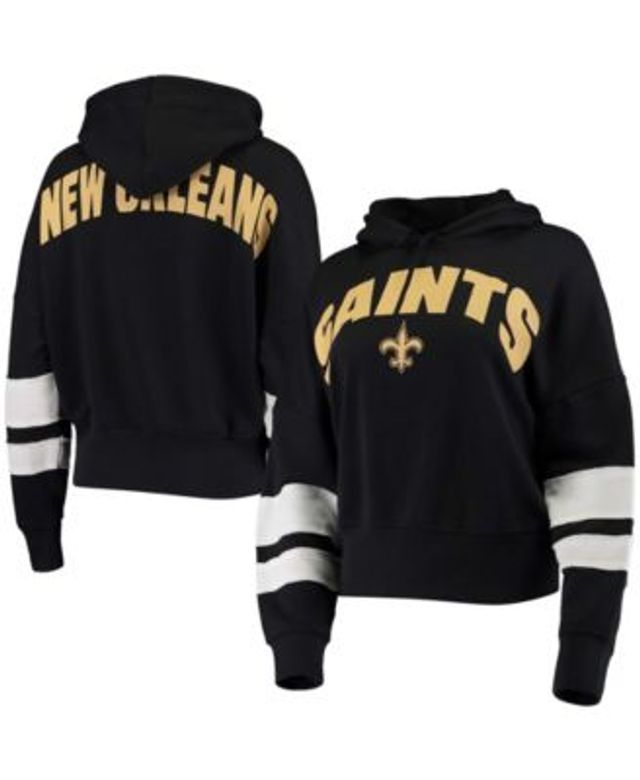 Junk Food Women's Black, White New Orleans Saints Sideline Stripe