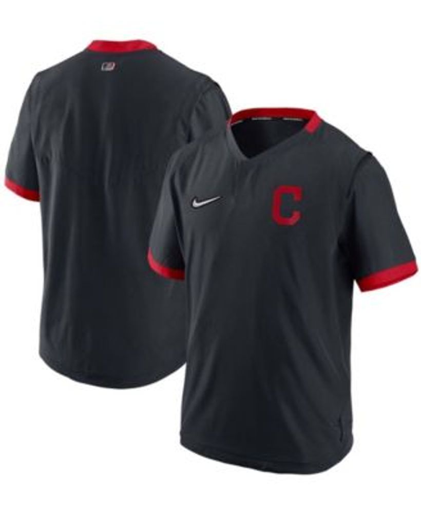 Men's Nike Red Washington Nationals Team Logo Element Performance Half-Zip Pullover Jacket