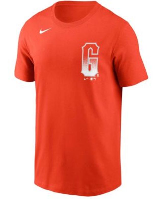 Nike Buster Posey Orange San Francisco Giants City Connect Name & Number T- shirt