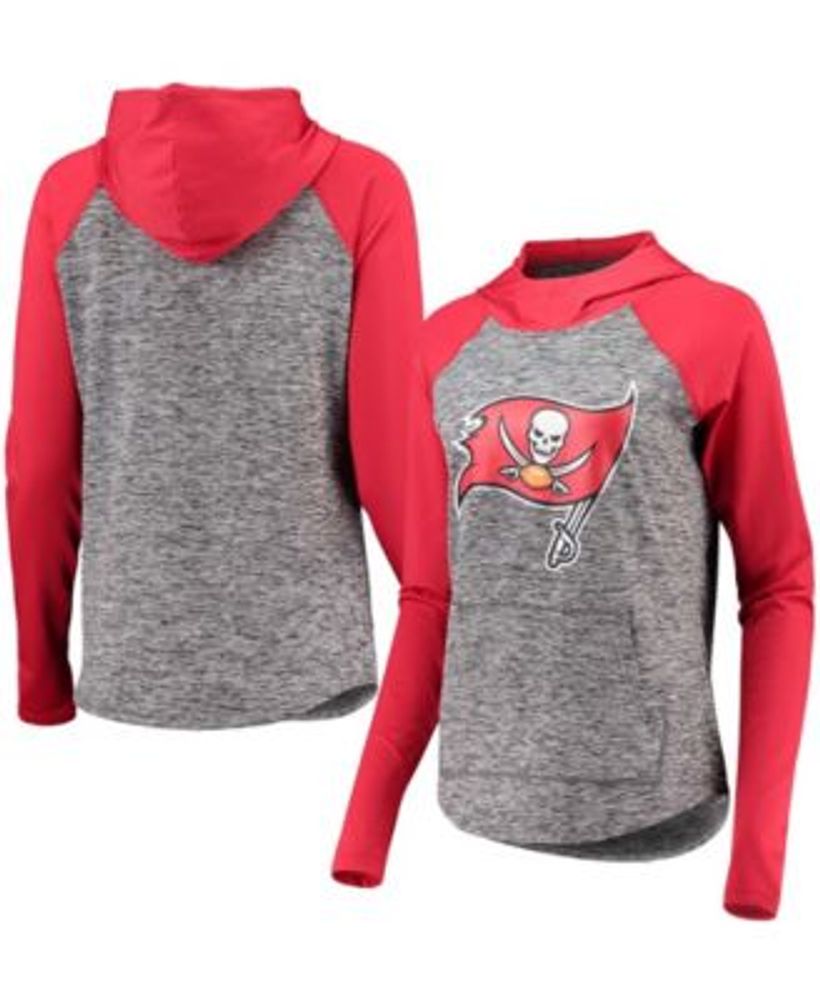 Women's Heathered Gray Tampa Bay Buccaneers Big Role Raglan Pullover  Sweatshirt