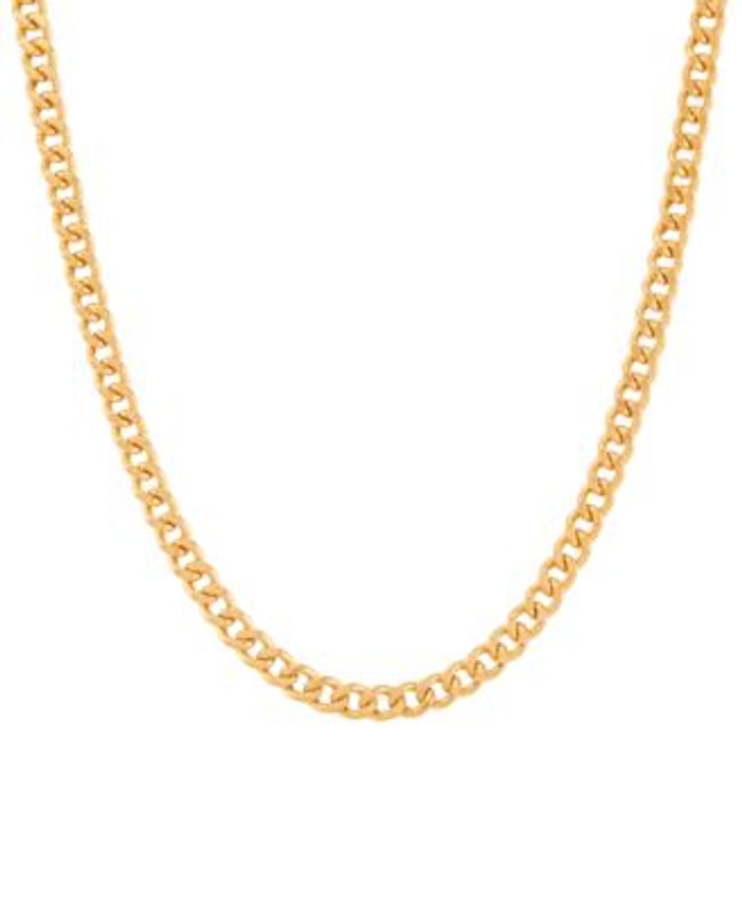 Italian Gold 22 Beveled Marine Link Chain Necklace (7-1/5mm) in 10K Gold - Yellow Gold