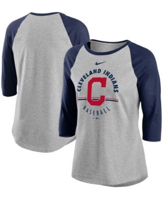 Lids Cleveland Indians Nike Women's Henley 3/4-Sleeve Raglan Tri-Blend  Performance V-Neck T-Shirt - Navy