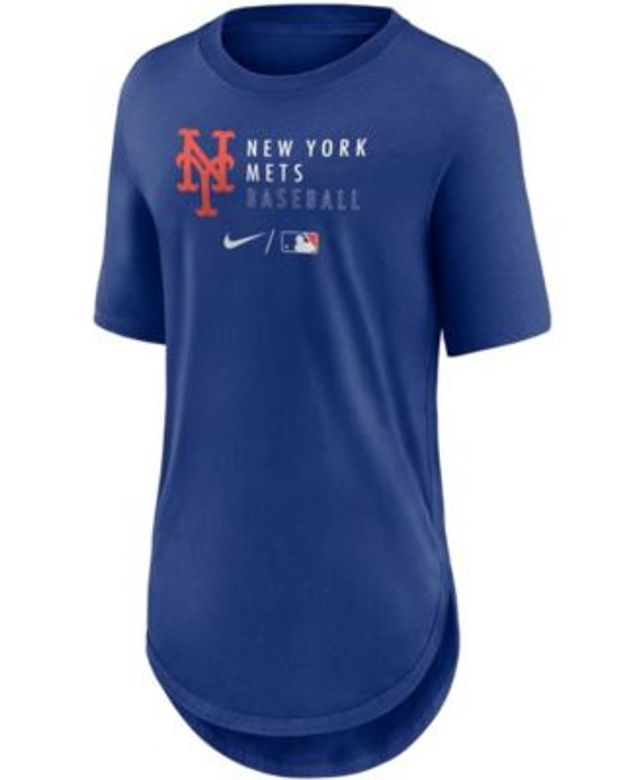 Nike Women's Royal New York Mets Authentic Collection Baseball Fashion Tri-Blend T-Shirt