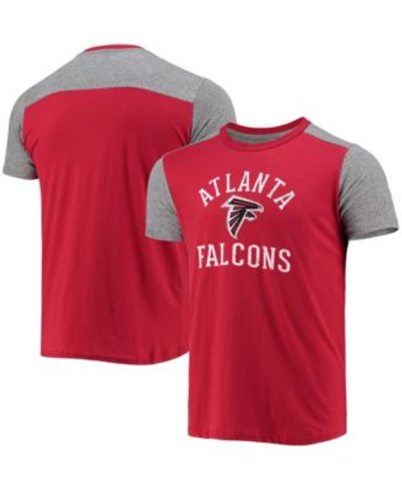Men's Nike Red/Black Atlanta Falcons Throwback Raglan Long Sleeve T-Shirt Size: Large
