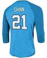 Men's Tennessee Titans Derrick Henry Fanatics Branded Light Blue Team  Player Name & Number Tri-Blend