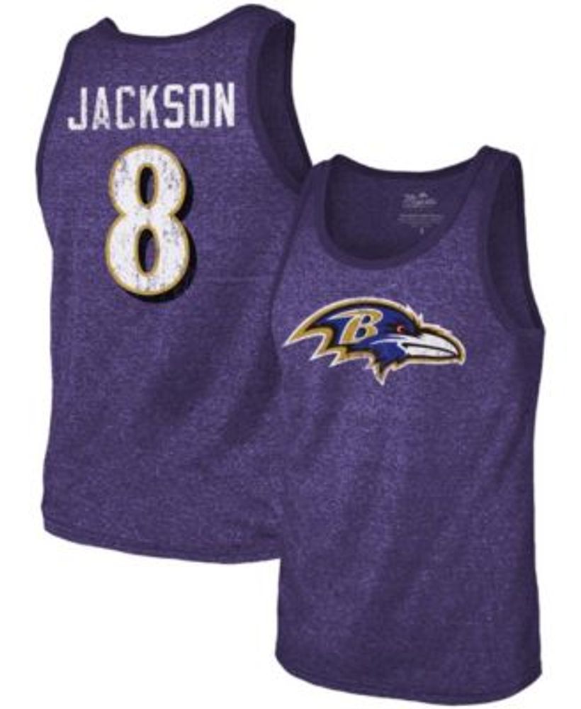 Men's Nike Lamar Jackson White Baltimore Ravens Name & Number T-Shirt