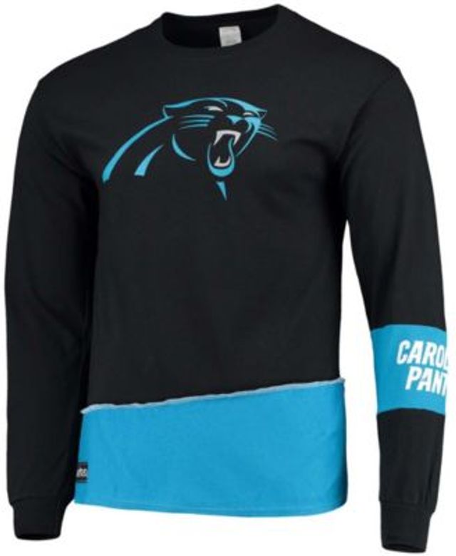 Carolina Panthers Fanatics Branded Square Off Long Sleeve T-Shirt -  Black/Blue