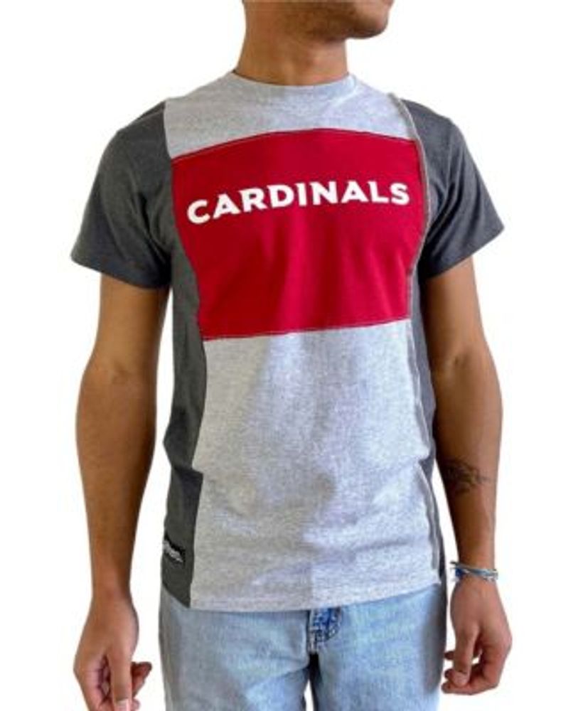 Arizona Cardinals Refried Apparel Sustainable Upcycled Split T-Shirt -  Black/Cardinal