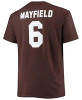 Men's Fanatics Branded Baker Mayfield Black Cleveland Browns Big & Tall  Color Pop Name & Number T-Shirt 