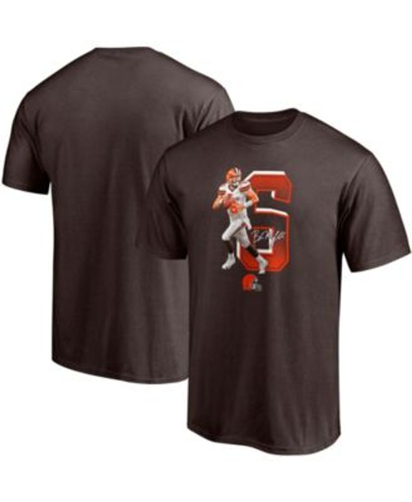 Men's Nike Baker Mayfield White Cleveland Browns Name & Number T-Shirt