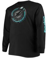 Men's Fanatics Branded Black Carolina Panthers Big & Tall Color Pop Long  Sleeve T-Shirt