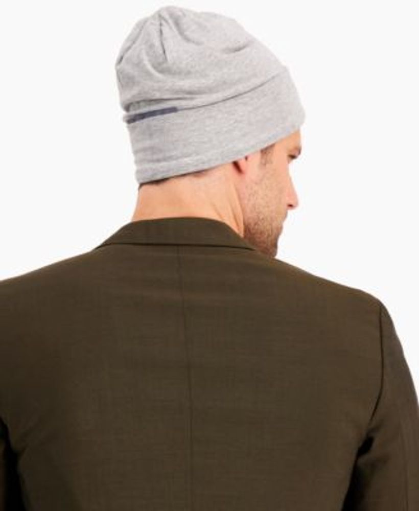 Men's Solid Cut & Sew Beanie, Created for Macy's