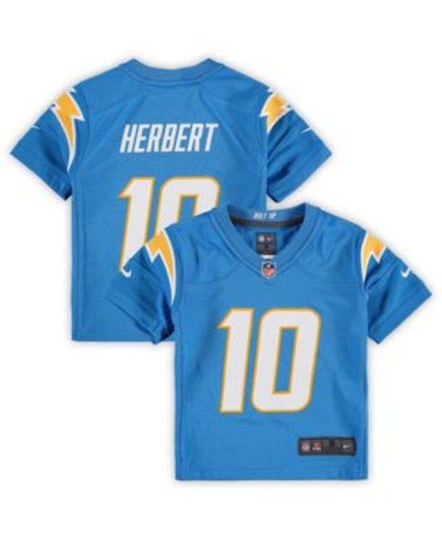 Men's Nike Justin Herbert Powder Blue Los Angeles Chargers Vapor F.U.S.E.  Limited Jersey