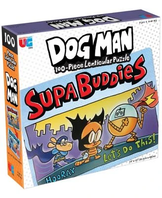 Dog Man Supa Buddies Lenticular Jigsaw Puzzle - 100 Piece