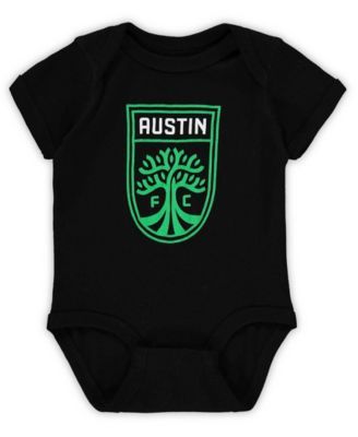 Infant Black Austin FC Primary Logo Bodysuit
