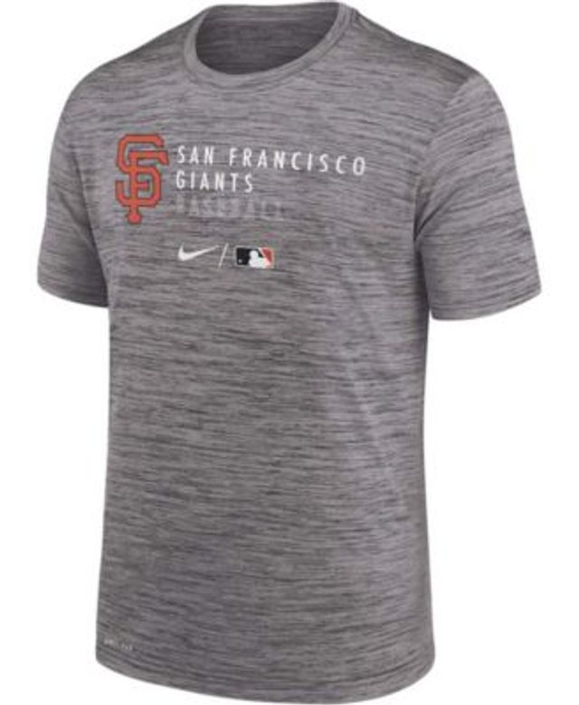 Nike Men's Gray San Francisco Giants Authentic Collection City Connect  Velocity Space-Dye Performance T-shirt