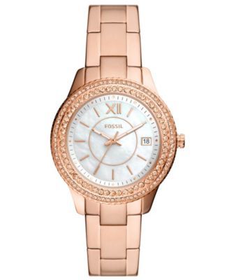 Women's Stella Rose Gold-Tone Stainless Steel Bracelet Watch 37mm