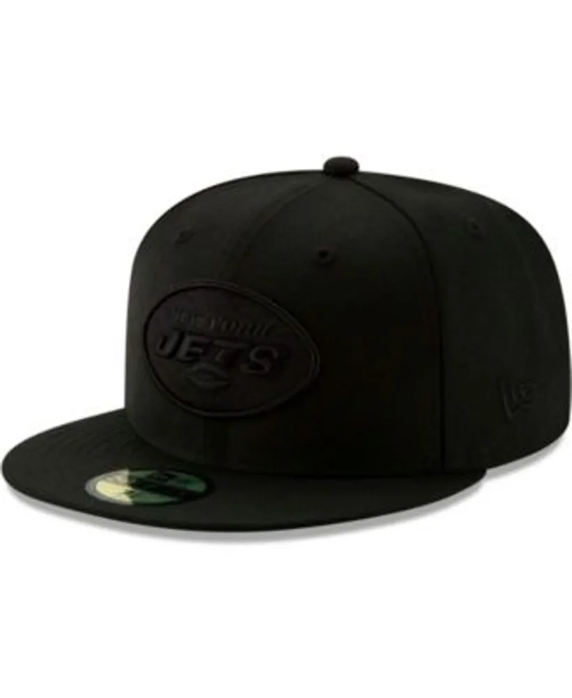 New York Jets New Era Logo Color Dim 59FIFTY Fitted Hat - Black