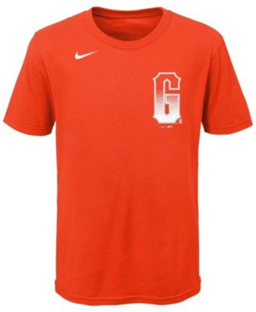 Preschool Miami Marlins Nike Red City Connect Wordmark T-Shirt