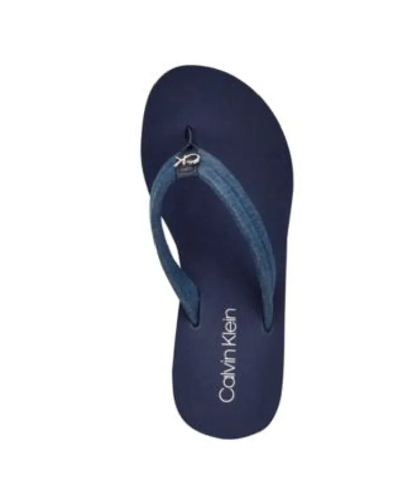 Women's Robyn Slip-On Logo Wedge Flip Flop Sandals
