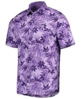 Men's Tommy Bahama Royal Chicago Cubs Sport Reign Forest Fronds Button-Up Shirt Size: Medium