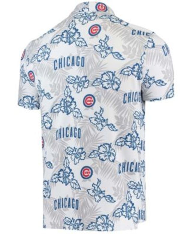 Profile Men's White/Royal Chicago Cubs Big & Tall Sublimated Polo