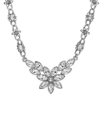Austrian Crystal Flower Necklace