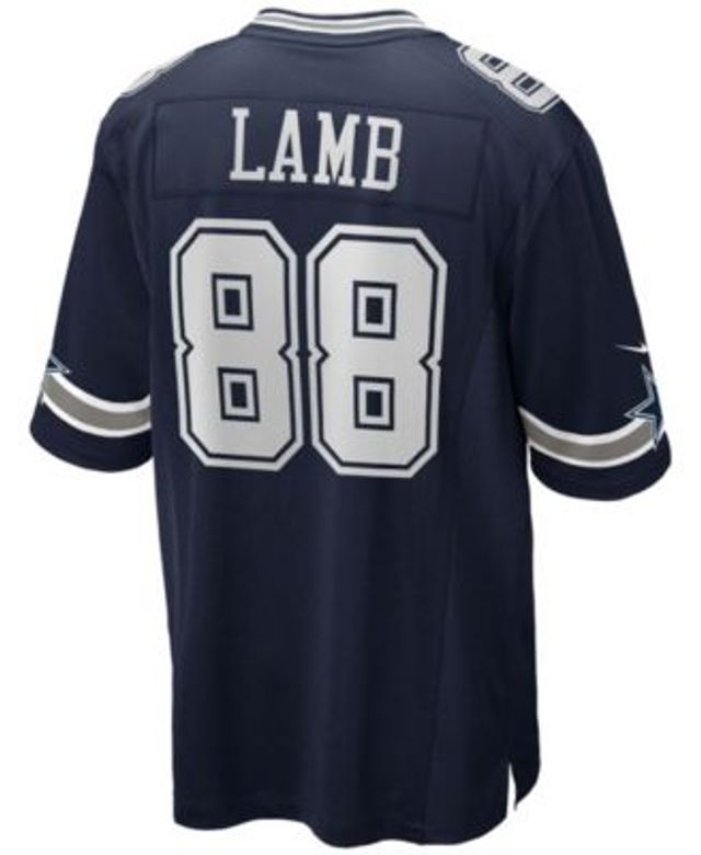 Youth Nike CeeDee Lamb Silver Dallas Cowboys Inverted Team Game Jersey