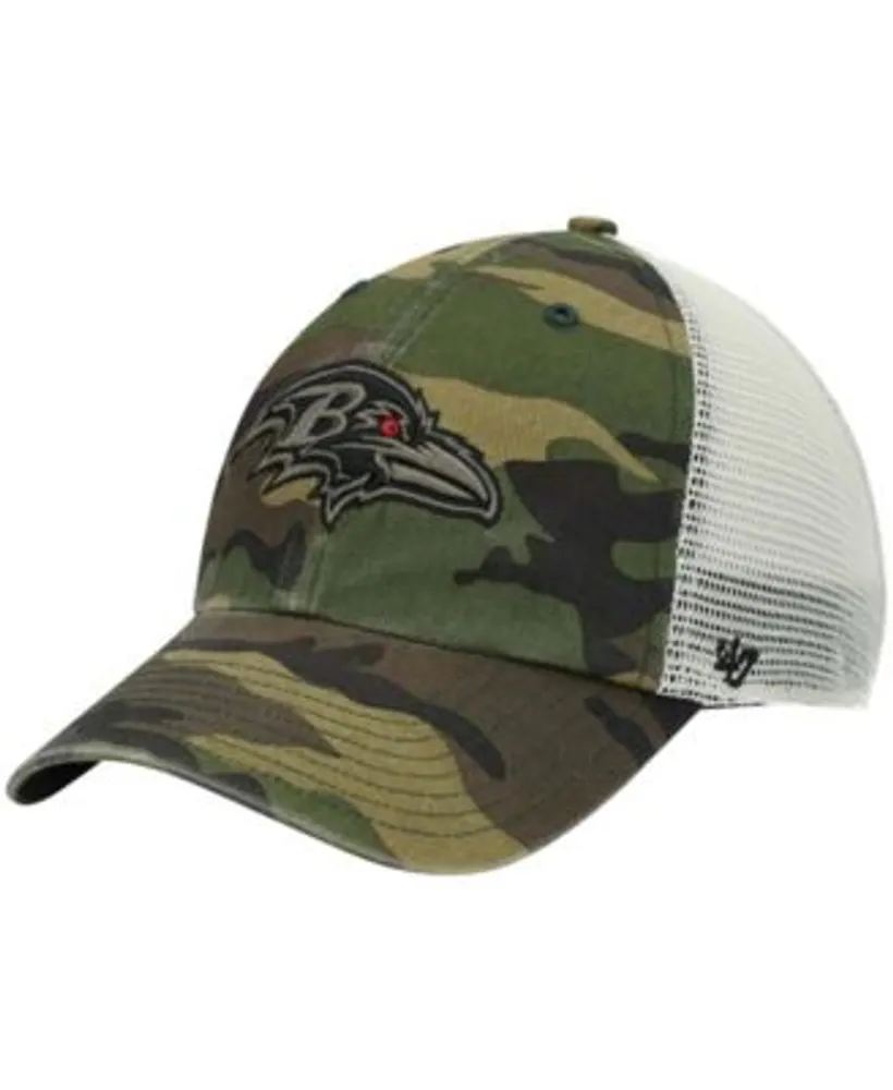 47 Brand Men's Camo Baltimore Ravens Branson MVP Trucker Snapback Hat