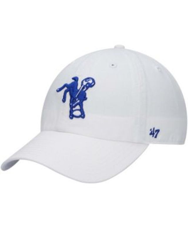 '47 Cream/Royal Indianapolis Colts Sidestep Clean Up Adjustable Hat