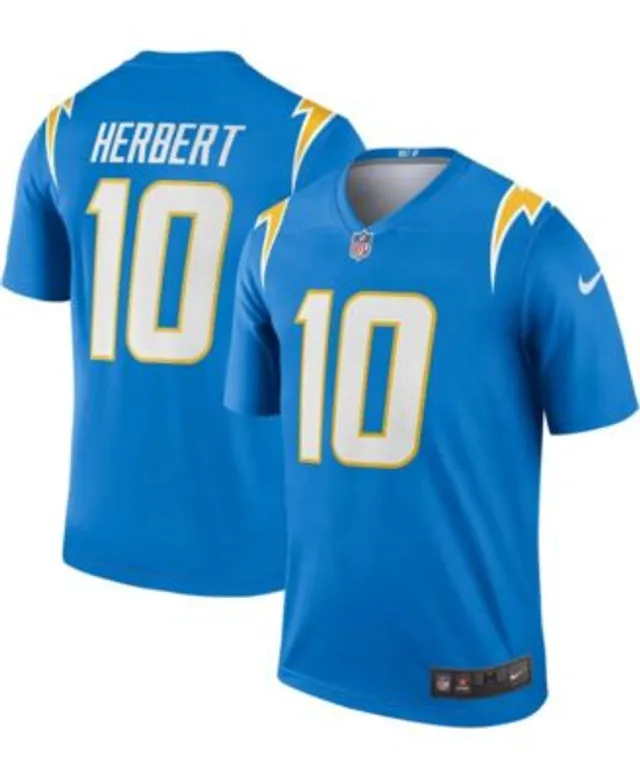 Men's Nike Justin Herbert Powder Blue Los Angeles Chargers Vapor Elite  Player Jersey