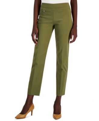 Tummy-Control Pull-On Straight Leg Pants, Created for Macy's