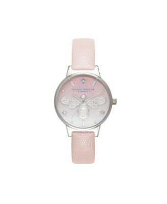 Women's Sparkle Bee Leather Strap Watch 34mm